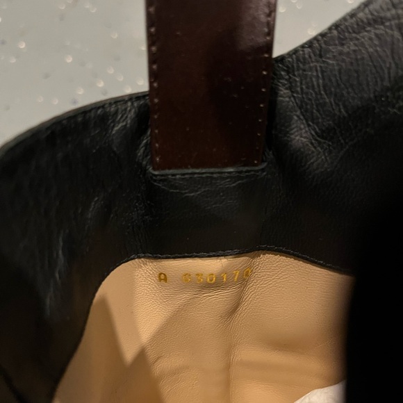 100% AUTH Chanel 14A G30170 Square Toe Brown Leather Boots Sz 38 $1875 - Picture 9 of 14